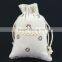 New design small flowers jute drawstrings bag china factory