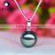 pearls jewellery 9--12mm black tahitian pearl pendant for sales