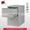 high quality gray color 2 drawers vertical steel filing cabinet