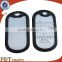 design double sided engraved cheap military dog tag engraver with silicone