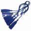 handmade yarn dye cotton braided cord with double tassle end