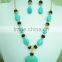 Contemporary promotional flower bubblegum statement necklace
