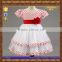 new style mesh dot flower cute party dress for baby girl