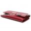 Three fold large capacity women leather wallets with oily leather