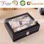 New Black PVC Window PU Leather Watch Box 10 Slots Jewelry Display Box With Pillow                        
                                                Quality Choice