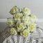 mini artificial flowers rose bouquets with glitter for home decorations