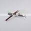 Mini Straight with Curved Tip Eyelash Extensions Tweezers Set In Purple Color Plasma Coating
