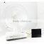 China rechargeable fan with radio player function,solar panel rechargeable portable electronic charger fan