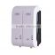 Household double dual wall mounted press button 2 Chambers bathroom soap dispenser