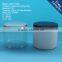 Round colorful 400ml plastic PET jars, 400g 14oz Clear PET plastic jar with aluminum cap