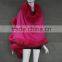 Women Genuine Cashmere Shawl Scarf With Raccoon Fur Collar