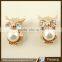 New style fashion korean charm big imitation pearl stud earrings