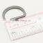 Leather Key Chain With Metal D Ring