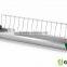 Metal chicken feeding trough high capacity with ABS ends