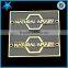 High Decorative Aluminum Custom Small Handbag Logo Metal Plate Metal Logo Name Plate