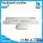 2.4g USB wireless keyboard mouse combo with white color for computer/laptop