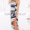 Classic stripe party wear evening dress formal style latest formal dress patterns with asymmetrical hemline