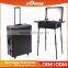 Cheap Price Professional Aluminum Trolley Lighted Makeup Station with MP3 Speaker