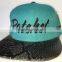 dropshipping eco-friendly snake skin brim snapback cap