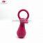 Pet Toy With Bell Insert Lovely Nipple Shaped Dog Rubber Chew Training Toys