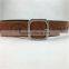 Tan Color Cheap Price PU Faux Leather Rivet Belt for Pants