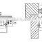 SDC-072 Sliding automatic door open close sensor,Frameless hydraulic silent aluminium heavy duty door closer