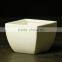 Low MOQ White small ceramic flower pot , wholesale succulent mini plant pot