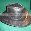 Black, Outback, Spaghetti Western, Leather Cowboy Hat Brown