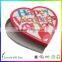 Wedding special heart shape gift box make in china