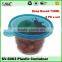Acrylic kitchen household items kids food storage box sealed fresh fruit plastic container with clear lid