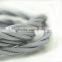 2/3 core Round Textile Electrical Wire Color Braided Wire Fabric Cable