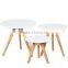 Europe 100% bamboo oval modern coffee table
