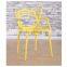 Colored plastic chair leisure cafe chair for sale