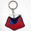 Cute Bikini Shaped 2d OEM Rubber Soft PVC Promotional Keychain/ keyring