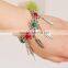 Leaf Alloy Tassel With Resin Diamon Bracelet 2016 Tassel