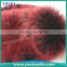 purple color black color 80cm length curly fur fabric