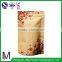 Factory manufacturer cheap price snack kraft paper bags wholesale/brown paper stand up bag