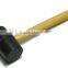 High quality South American type wooden handle rubber sledge hammer rubber hammer