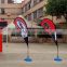 flexible advertising beach flag pole with custom printing