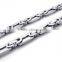 Hot Selling Polishing Silver Link Chain Jewelry Mens Punk Stainless Steel Byzantine Necklace