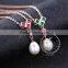 925 Sterling Silver Rose Gold Fresh Water Pearl Necklace Fashion Women Necklace Jewelry Supplies 6310039