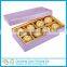Popular cardboard paper candy/chocolate/cake packing box with handle and clear window