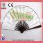 2016 New Vintage Folding Bamboo Fan For Party Decoration