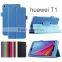 Lychee Texture PU Leather Case cover with Stand For HUAWEI T1 T1-701U FOLDING LEATHER CASE POUCH tab2 case