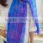 New design wrinkle silk scarf with wave line for women accessories