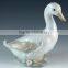 2015 chinese factory custom made handmade carved hot new products resin porcelain duck figurine