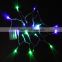 10 Battery Operated colorful Clear LED Wide Angle Christmas Lights clear Wire
