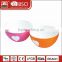 Wholesale BPA Free Plastic Bicolor Fruit Salad Mixing Rice Eating Bowl