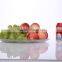 Set 7 Clear Round Flat Glass Decorative Dish Plate