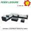 new style rattan corner sofas with high quality